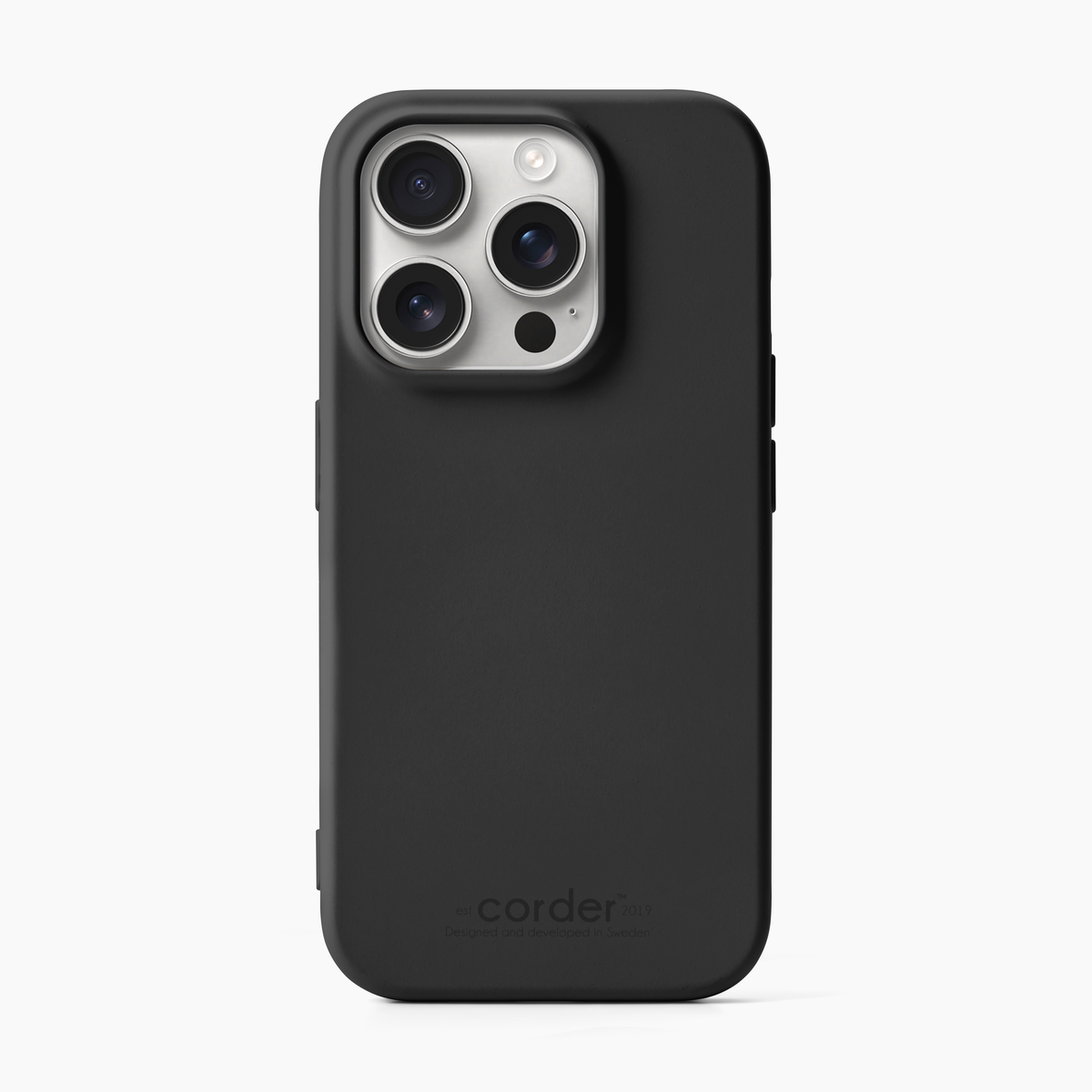 Silikonskal iPhone 14 Pro Svart – Corder