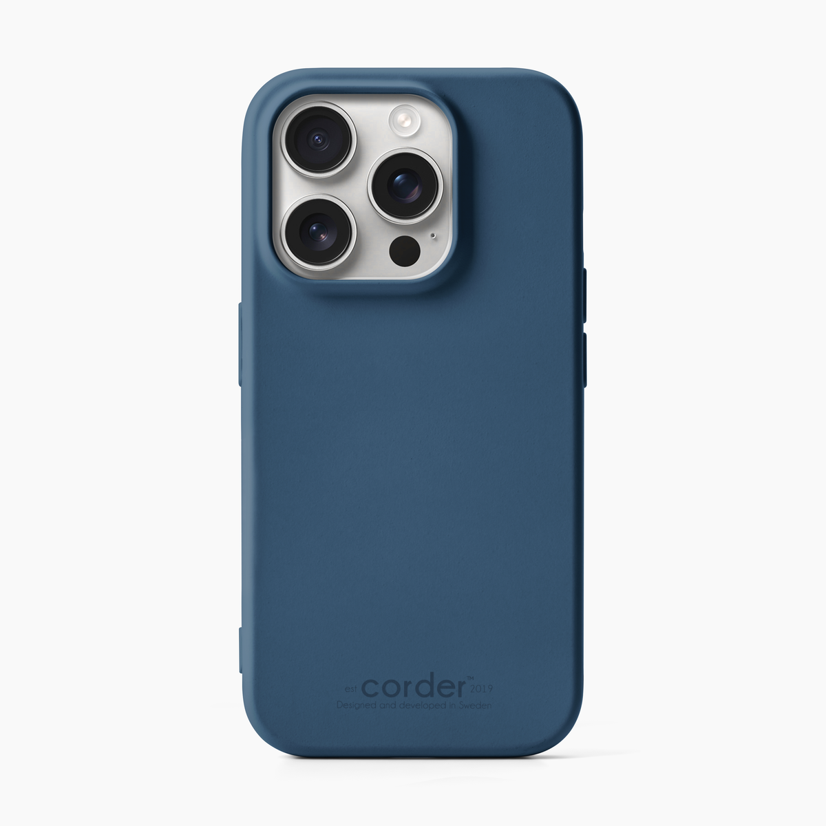 Silikonskal iPhone 14 Pro Blå – Corder