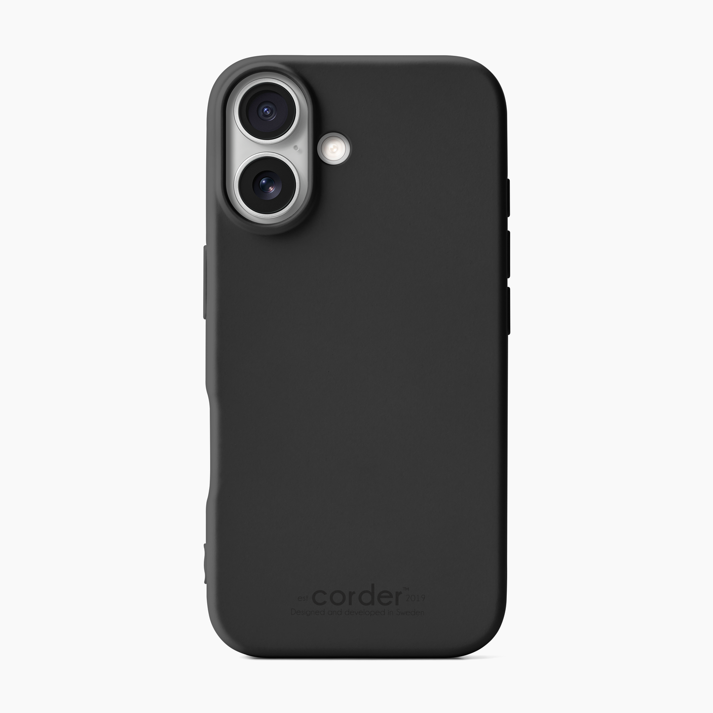 Silikonskal iPhone 16 Svart – Corder