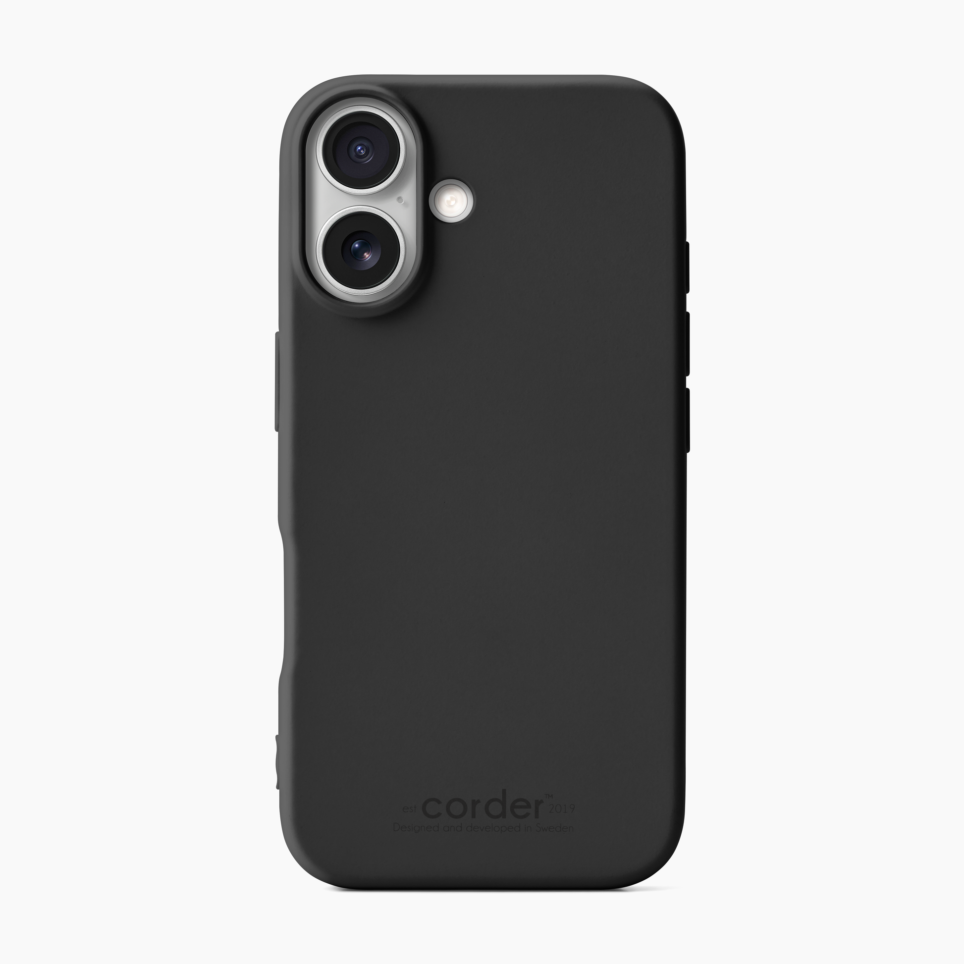 Silikonskal iPhone 16 Svart – Corder