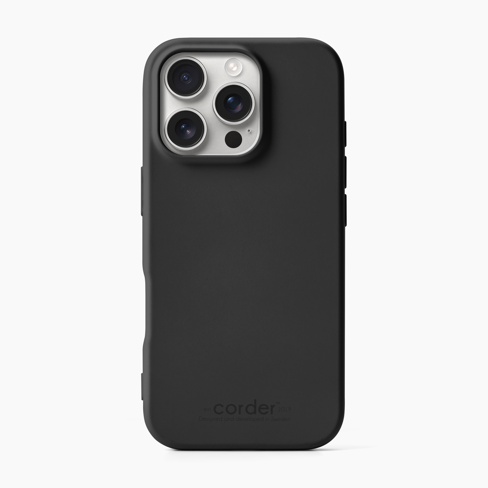 Silikonskal iPhone 16 Pro Svart – Corder