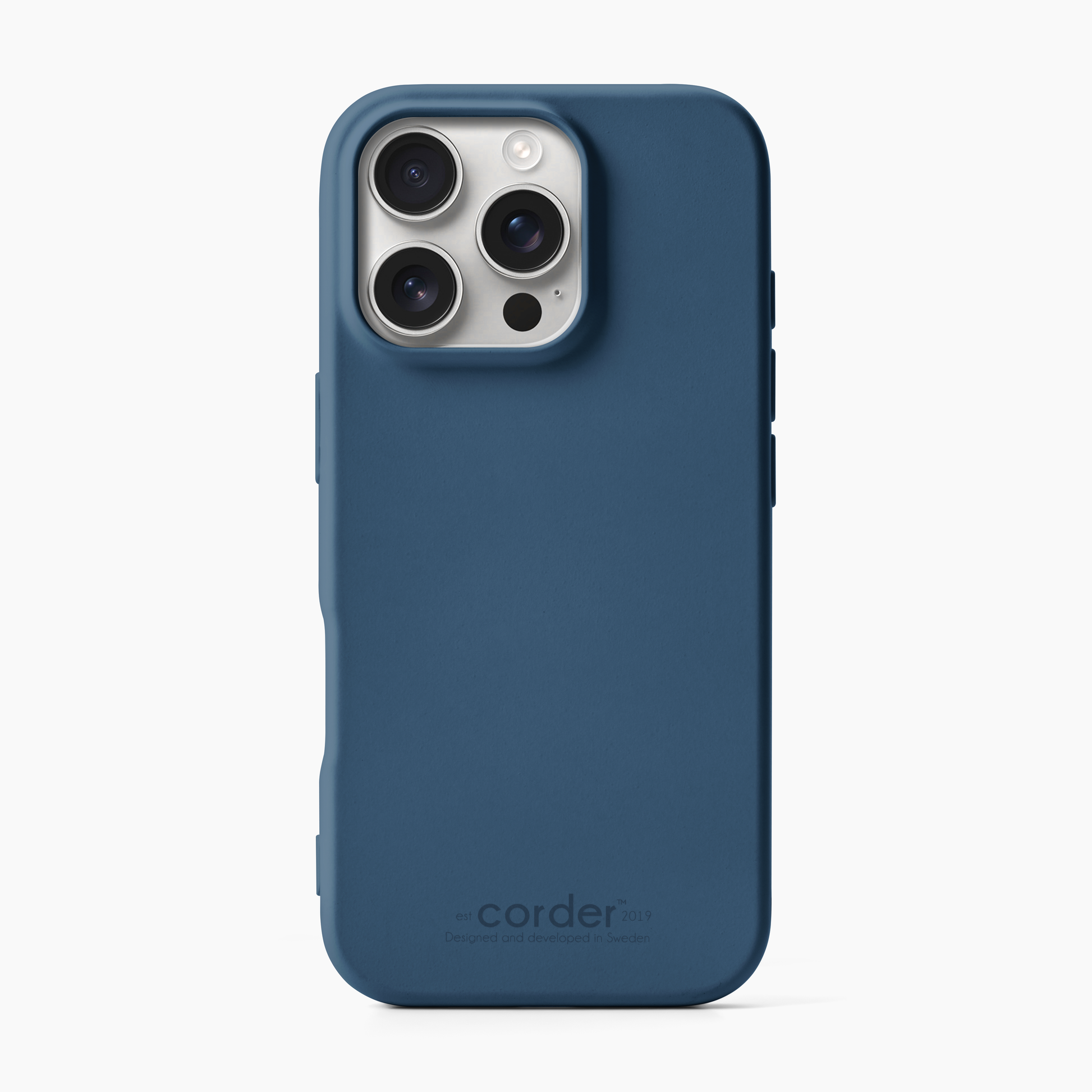 Silikonskal iPhone 16 Pro Blå – Corder