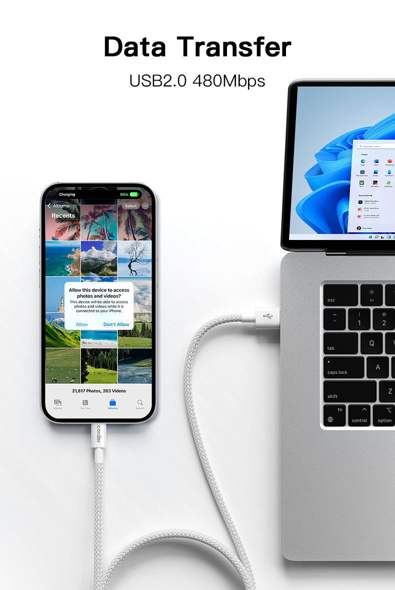 Laddkabel för iPhone 2M