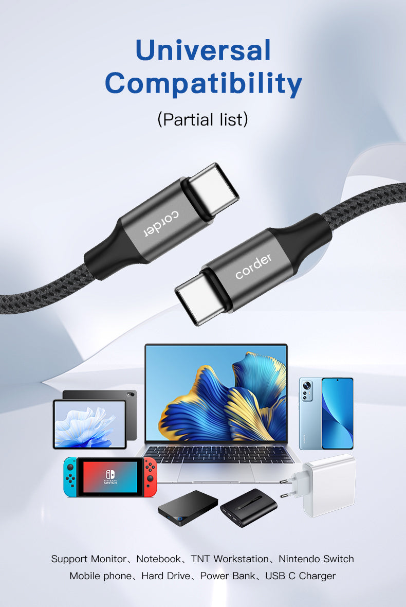 Laddkabel USB-C till USB-C
