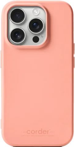 Corder TPU-skal till iPhone 14 Pro i persika