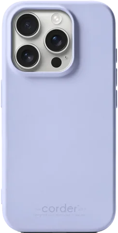 Corder TPU-skal till iPhone 15 Pro i lila