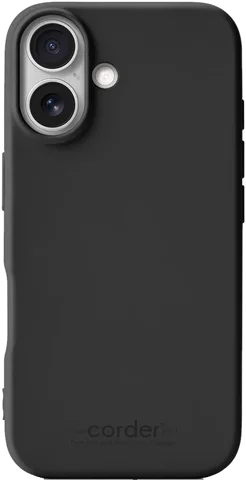 Corder TPU-skal till iPhone 16 i svart