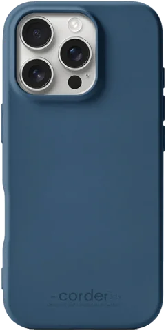 Corder TPU-skal till iPhone 16 Pro i blå