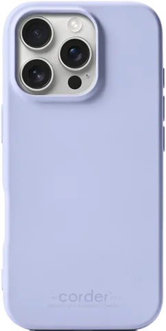 Corder TPU-skal till iPhone 16 Pro i lila