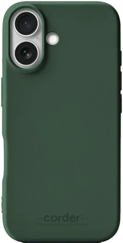 Corder TPU-skal till iPhone 17 i skogsgrön